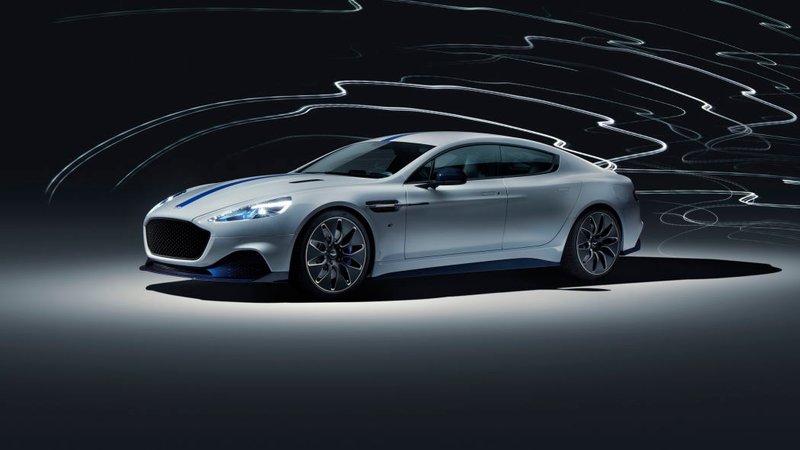 Illustration for article titled How do you end up with a new production electric car whose design is a face-lifted and stretched DB9 from 2003?!?!?!